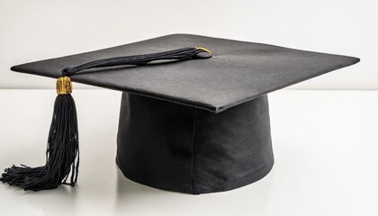 photo of a black college graduation cap isolated on transparent background class of 2024 png file