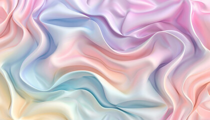 Fototapeta premium flowing pastel silk texture with smooth waves and gradients