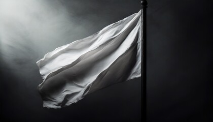 a white flag on a white background