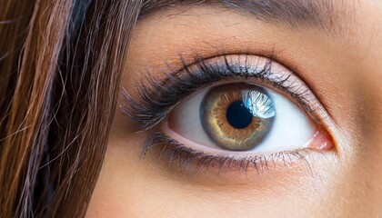 closeup of chinese woman s eyes