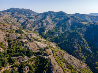 Obraz premium Rhodope Mountains near Borovitsa Reservoir, Bulgaria