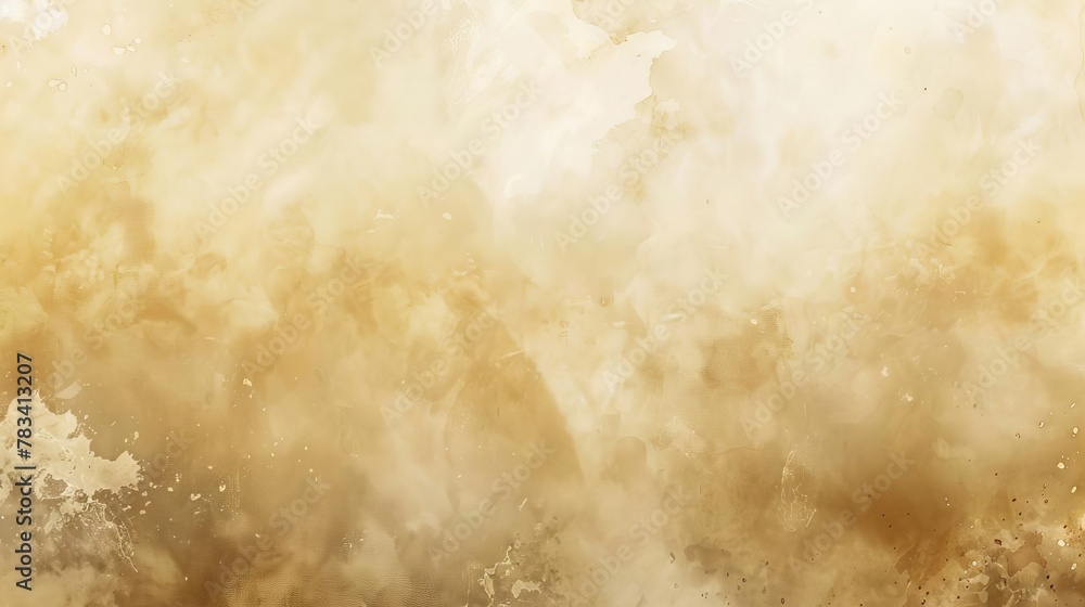 Poster soft beige watercolor background with subtle texture and gradient abstract ai generated art