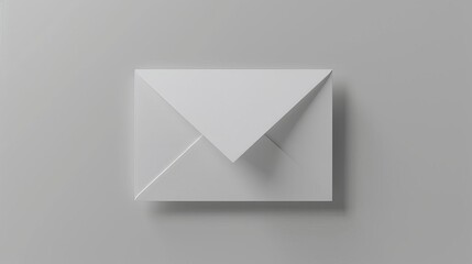 realistic white envelope isolated on plain background 3d rendering for mail and communication concepts - obrazy, fototapety, plakaty