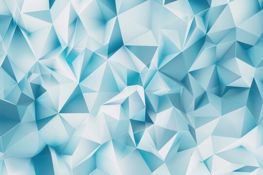 Light blue crystalline structure for abstract and creative design projects, modern light blue monochrome background