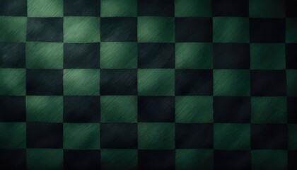 green checkerboard pattern background