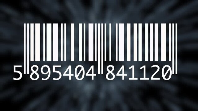 Digital Barcode Numbers Data Scanning Information Background