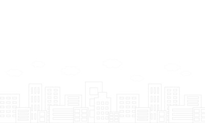 ビル街の背景イラスト