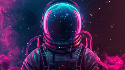 Space concept astronaut design