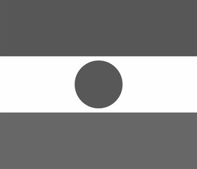 Niger flag original black and white