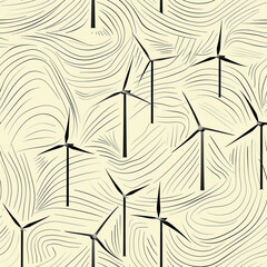Frameless Wind Turbine Tile Pattern for Renewable Energy Design