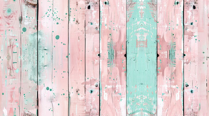 Seamless aged wood distressed wall with paint splatters