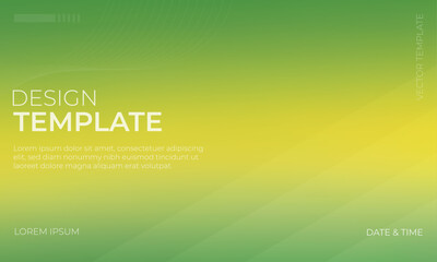 Green and Yellow Gradient Background Design in Illustrator