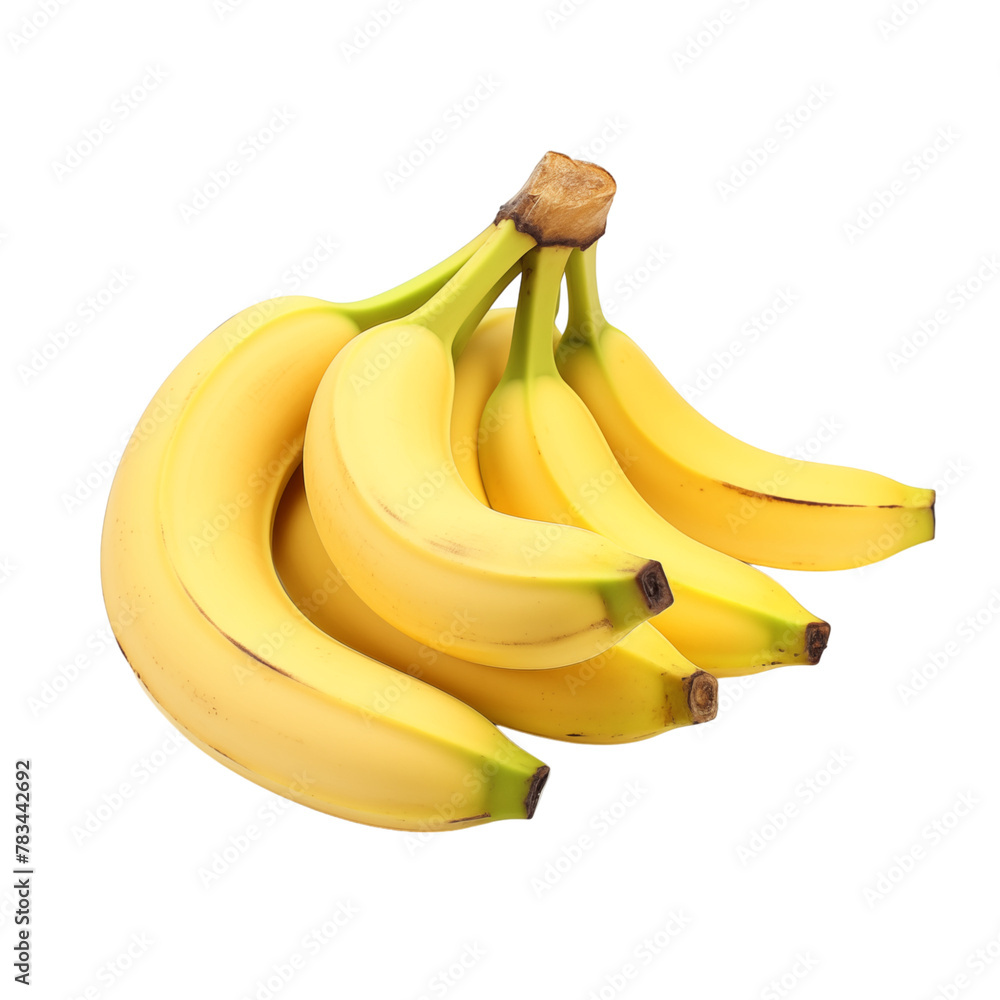 Wall mural Bananas isolated on transparent background