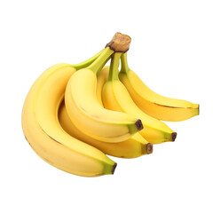 Bananas isolated on transparent background