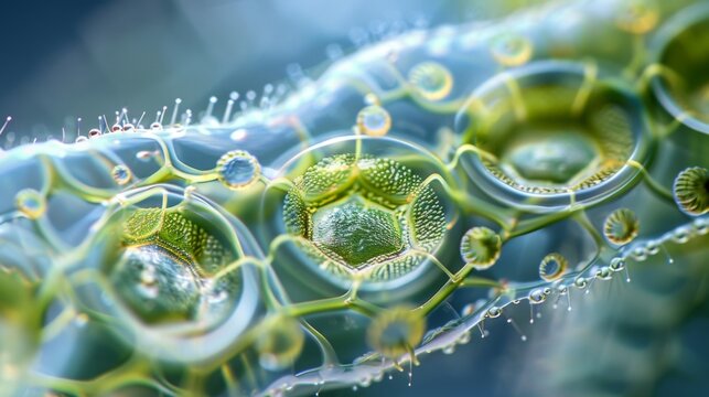 The intricate contractile vacuole system of a ciliate protozoa responsible for regulating its internal water balance.