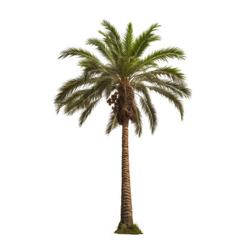 Palm tree isolated on transparent background