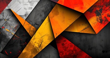 Abstract background modern geometric style full color - obrazy, fototapety, plakaty
