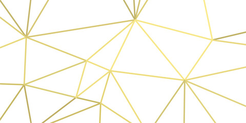 abstract geometric background with gold lines triangles