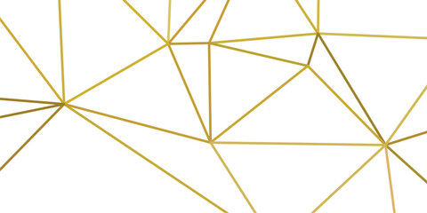 abstract geometric background with gold lines triangles