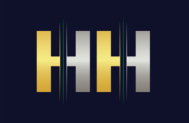 Abstract HH letter logo design template. Vector Logo Illustration.