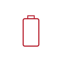 battery icon in trendy flat design.