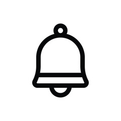 Simple Bell icon. The icon can be used for websites, print templates, presentation templates, illustrations, etc
