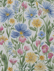 Wild Flowers Background