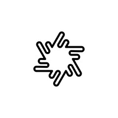 hand icon isolated on white illustration