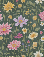 Wild Flowers Background