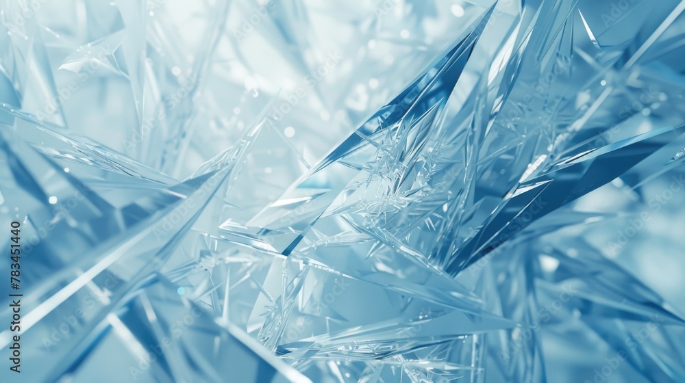 Poster pale blue abstract background or screensaver on pc with sharp lines. ai generative.