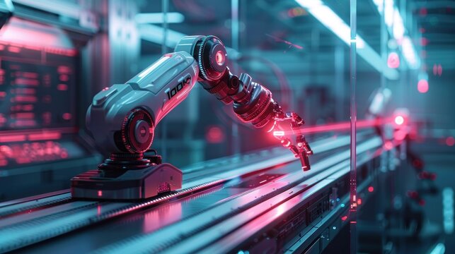 A robot arm that is an innovation in healthcare The automation and control of future hospital equipment with holographic data represents incredible advances in medical robotics.