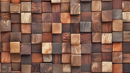 Abstract square wood block seamless tile perfect for background.