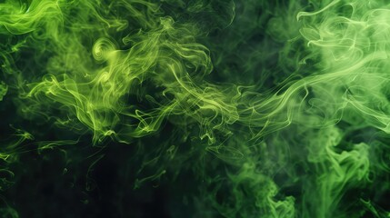 Venom green smoke abstract background. - obrazy, fototapety, plakaty