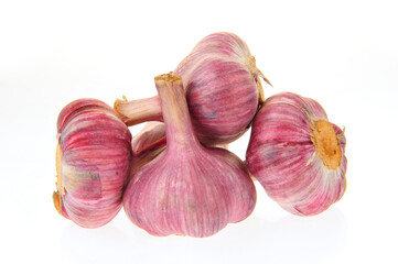 Garlic isolated on white background