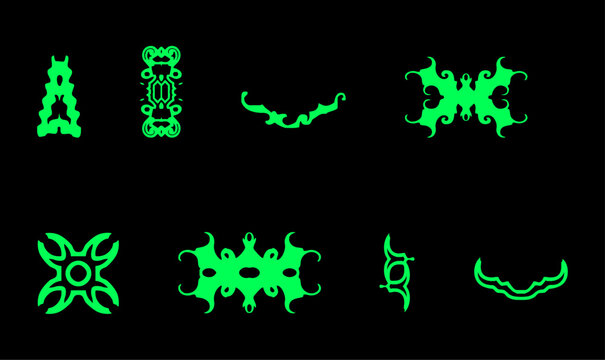 Thorns Vector Icons Set