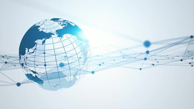 Global communication network concept. Abstract background.