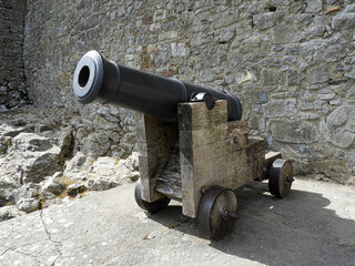 old cannon in the castle