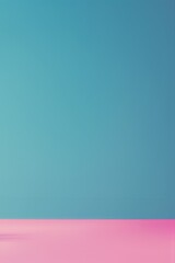 Fototapeta premium abstract blue background with pink stripe at the bottom. space for creative text or advertising.