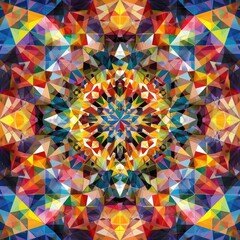 Kaleidoscope of triangles in multicolor symmetry