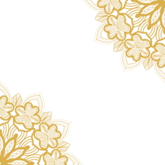Poster Luxury mandala background with golden arabesque pattern Arabic Islamic east style © vastron