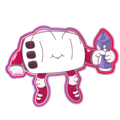 Drawing Tablet Character creative design, vibrant colors, playful personality, artistic tools, whimsical elements, modern technology, expressive features, imaginative setting, digital art theme, 