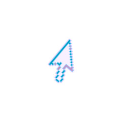 Mouse Pointer sleek design, digital interface, vibrant colors, minimalist style, playful elements, modern technology, user-friendly, creative representation, dynamic shapes, graphical interface