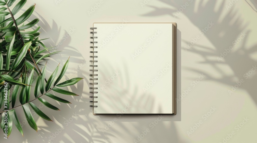 Poster vintageinspired blank mockup of a planner with a classic layout for scheduling and todo lists. .