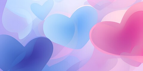 Enchanted Valentine's Embrace: Purple and Blue Hues of Love