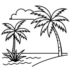 Obraz premium Summer vibes vector illustration. 