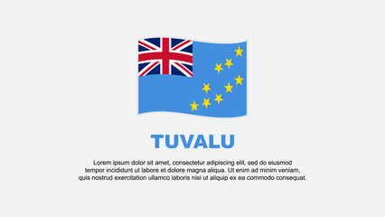 Obraz na płótnie Canvas Tuvalu Flag Abstract Background Design Template. Tuvalu Independence Day Banner Social Media Vector Illustration. Tuvalu Background