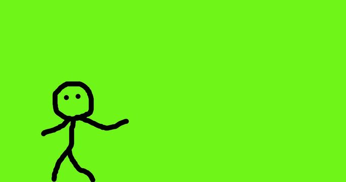 Stickman dancing