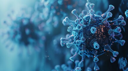 A news report about a new virus that has been discovered. The virus is a threat to public health, and scientists are working to find a way to stop it.
