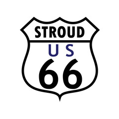 Stroud Route 66 Sign