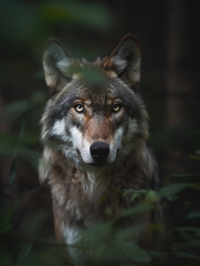 Fototapeta premium gray wolf lupus
